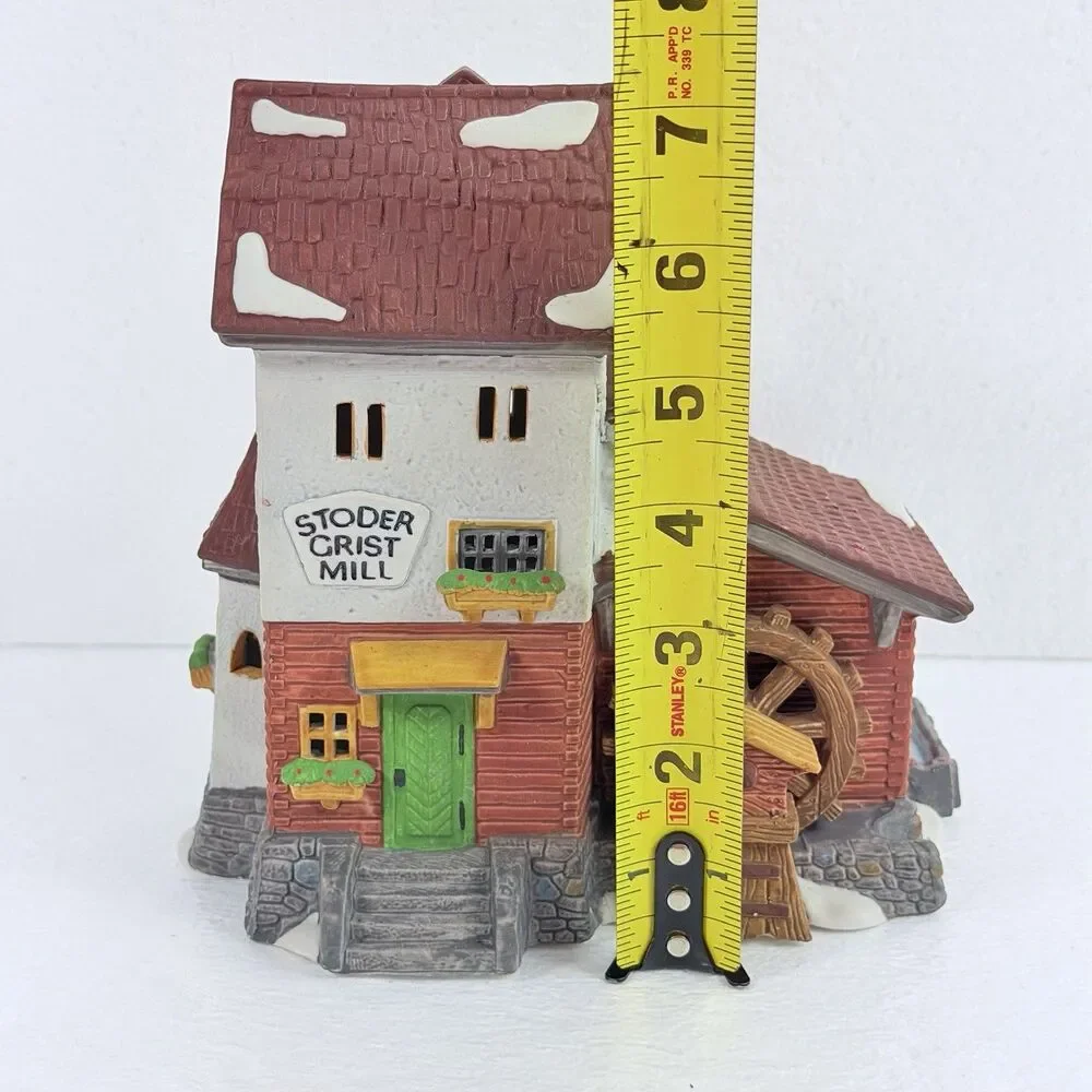 Vintage Department 56 Alpine Village Stoder Grist Mill Retired 59536 EUC